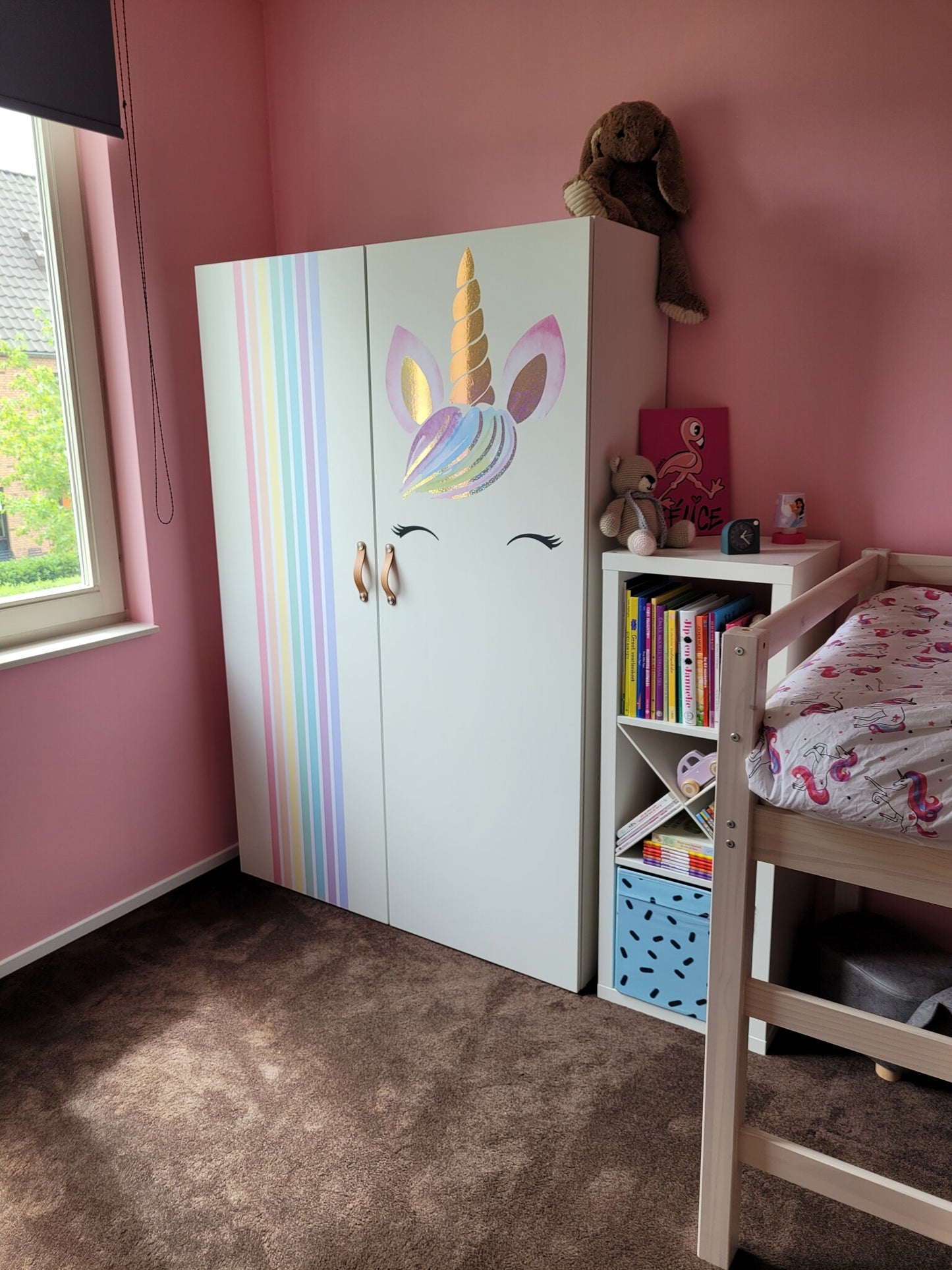 Unicorn XL muursticker kinderkamer