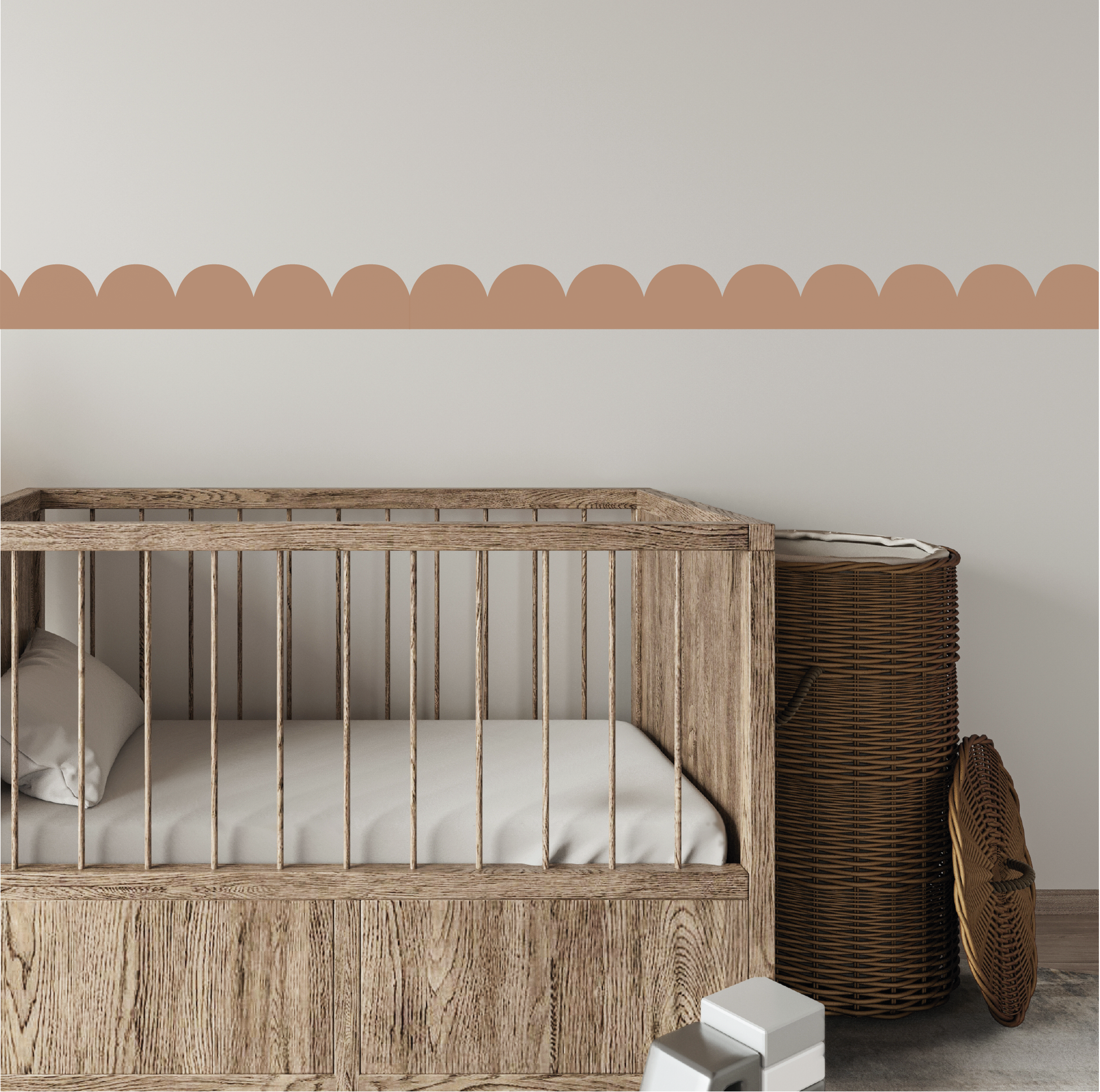 Muursticker Schelp / Scallop Strook - Lambrisering