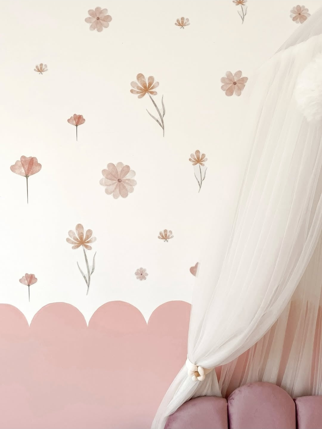 Boho Aquarel Bloemen Muurstickers