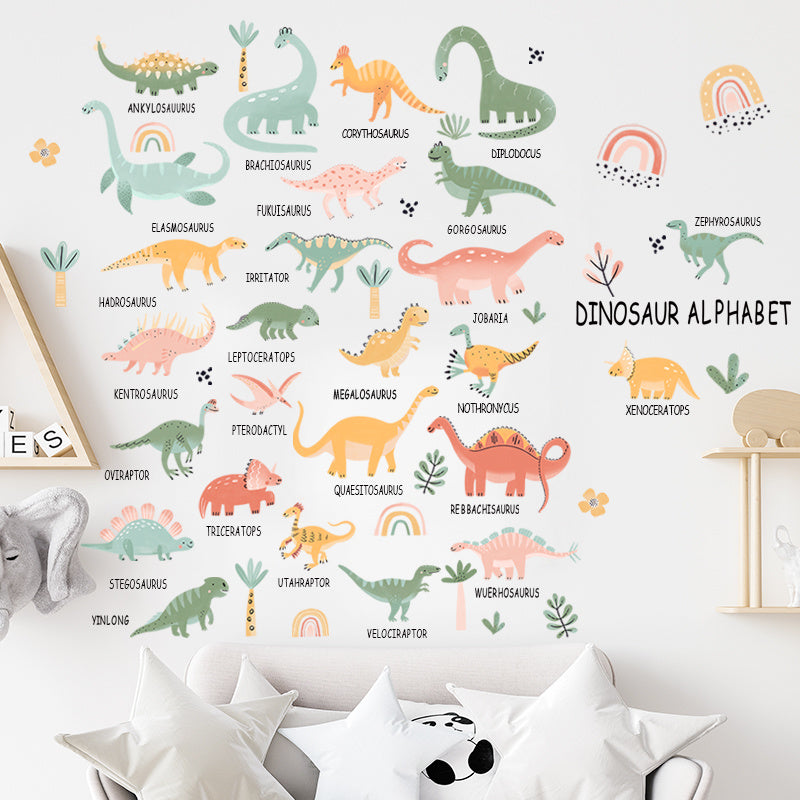 Muursticker dino's kinderkamer jongen