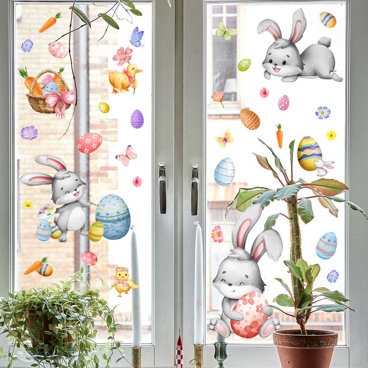 Raamsticker Pasen statisch