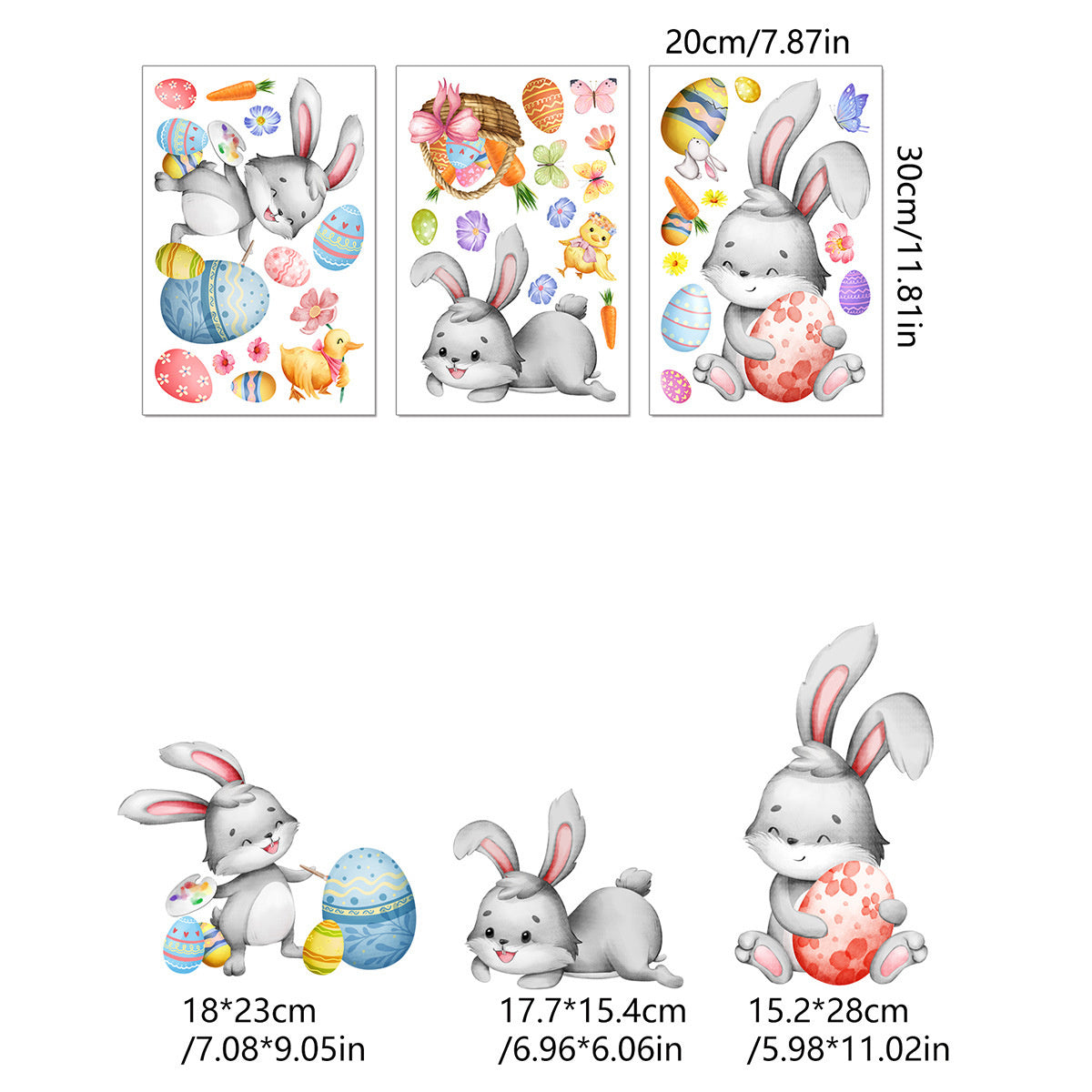 Raamsticker Pasen statisch