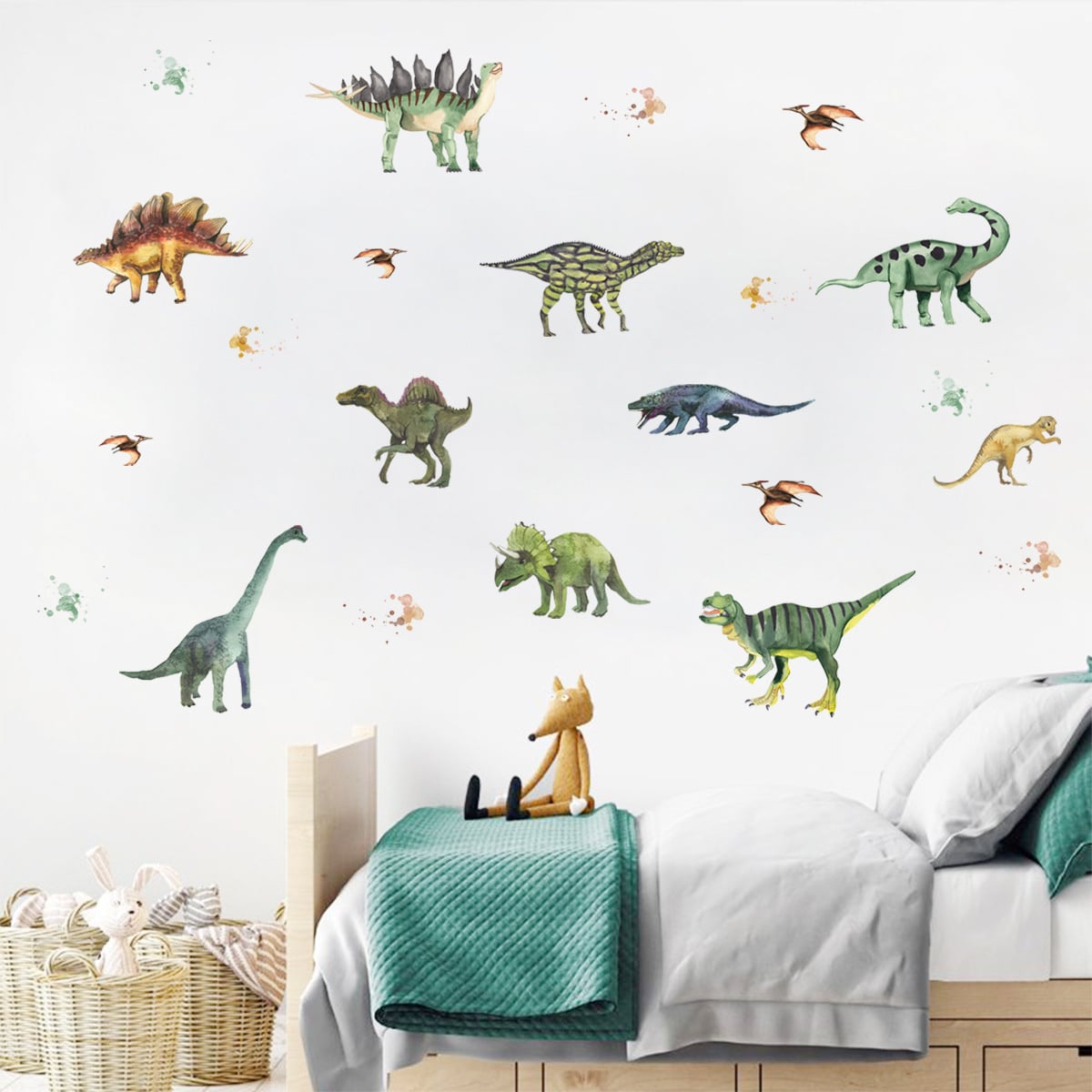Zelfklevende Muurstickers Dinosaurussen