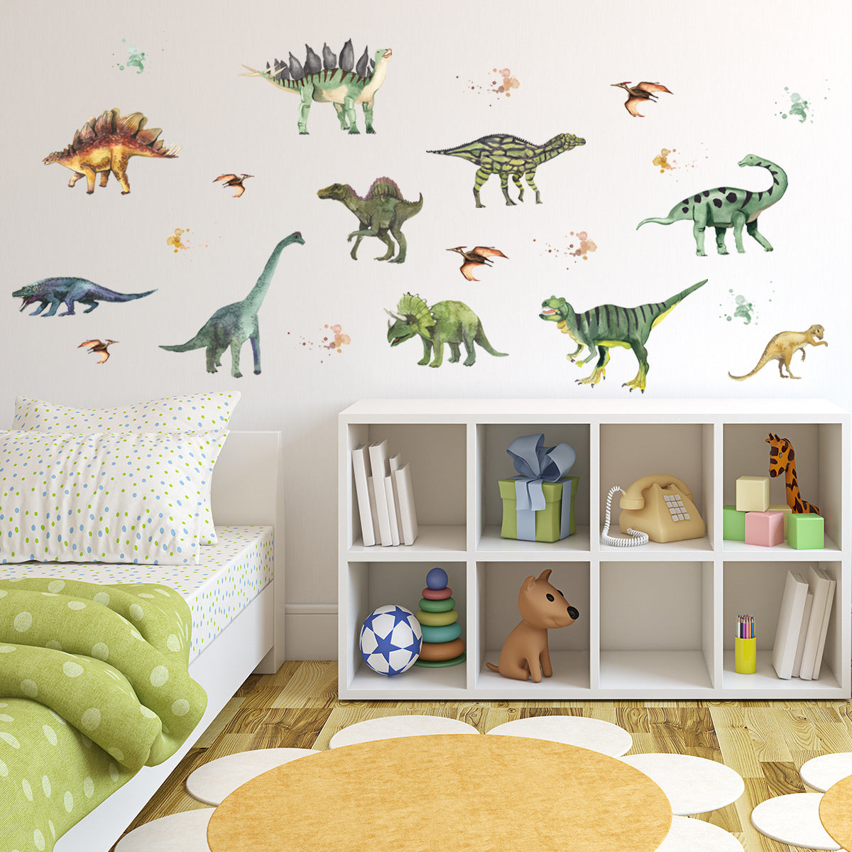 Zelfklevende Muurstickers Dinosaurussen