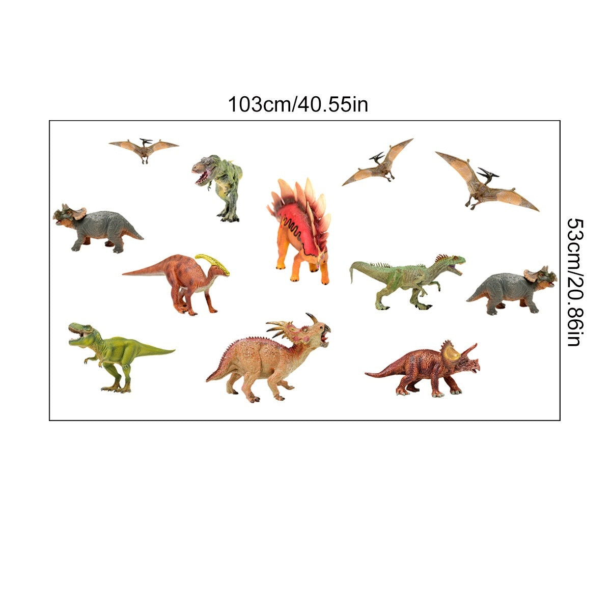Zelfklevende Muurstickers Dinosaurussen