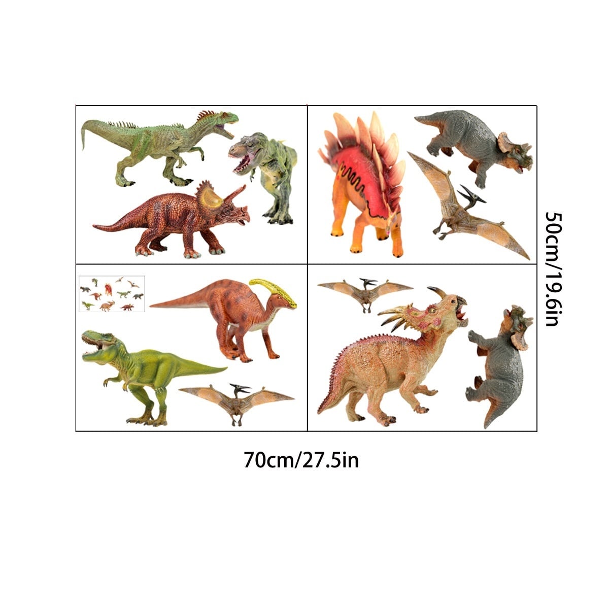 Zelfklevende Muurstickers Dinosaurussen